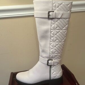 WHITE MOUNTAIN Women's Shoes Madilynn Block-Heeled Tall Boot Size 8
